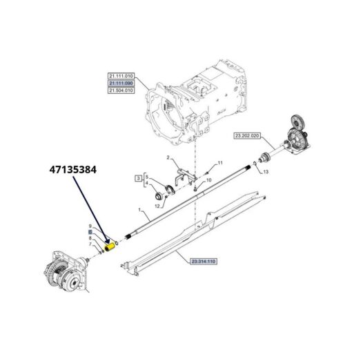 Attacco scanalato New Holland 47135384