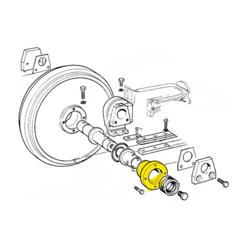Mozzo per ruota tendicingolo per New Holland TK 5111363 - immagine 3