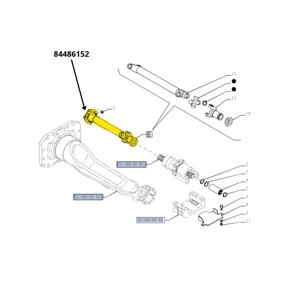 Albero motore CNH 84486152