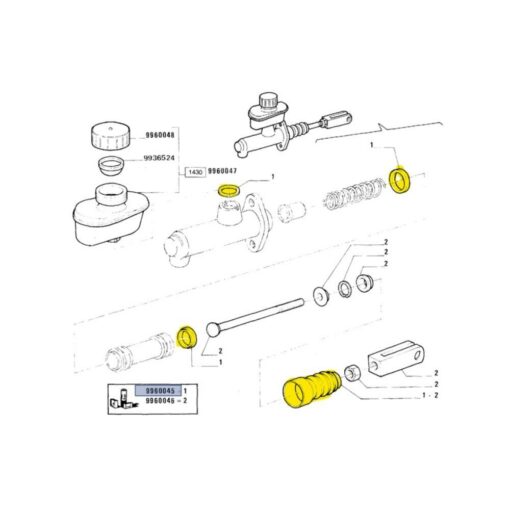 Kit riparazione pompa frizione 9960045