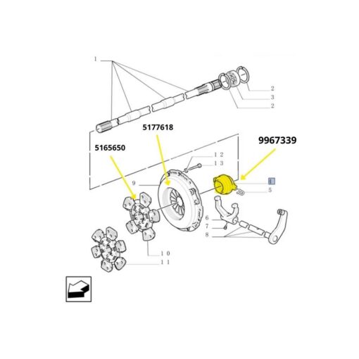Cuscinetto reggispinta per frizione centrale adattabile a Fiat 9967339 - immagine 3