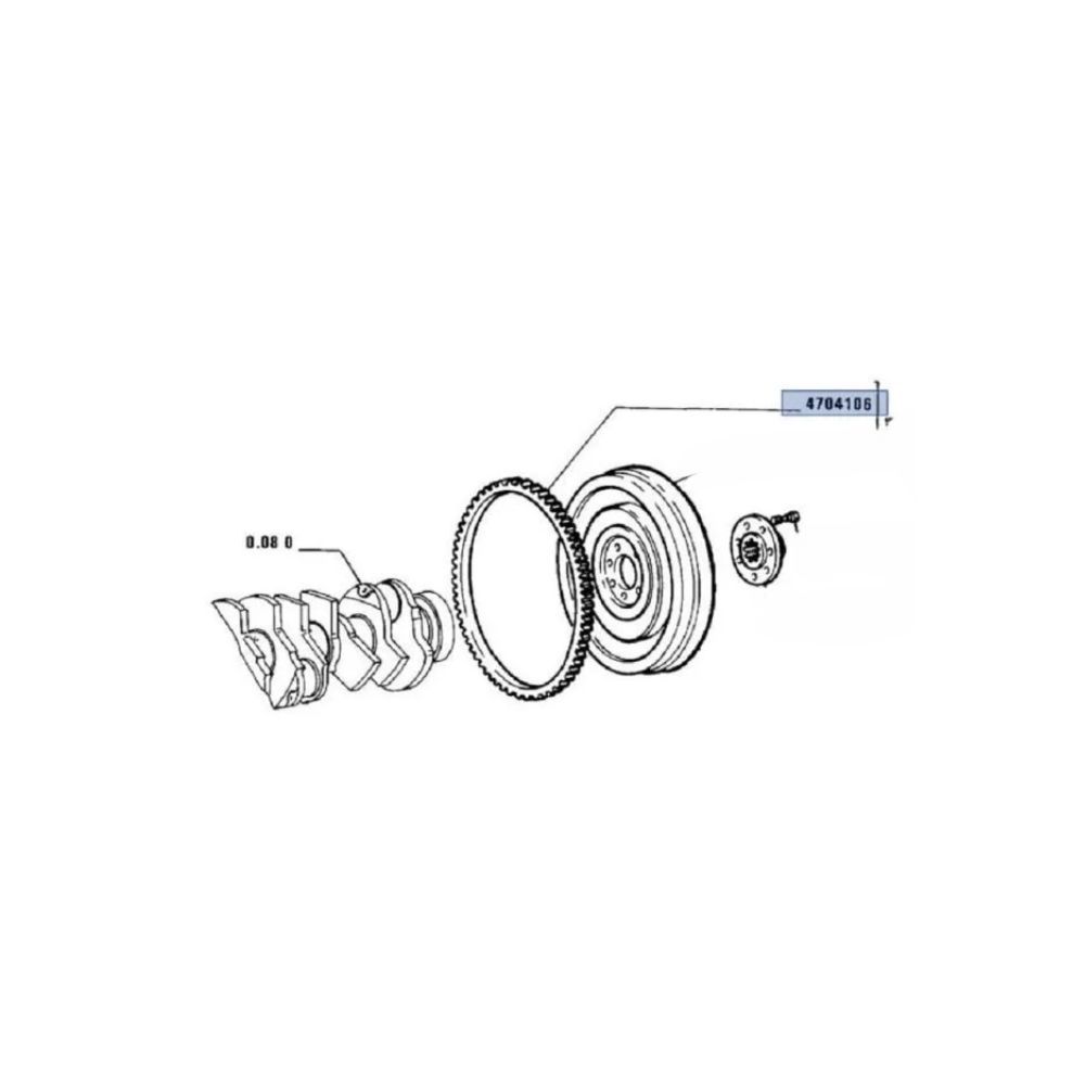Corona volano dentata Laverda New Holland 4704106 - immagine 2