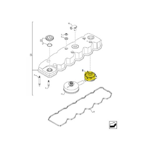 Alternative view of Valvola sfiato originale CNH 5802276802