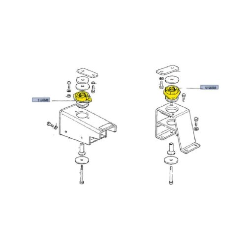 Alternative view of Supporto in gomma adattabile a Fiat F100 5156688