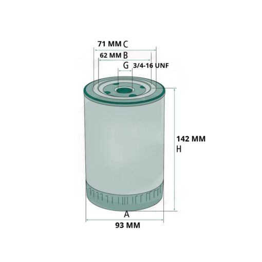 Alternative view of Filtro olio motore 73326611