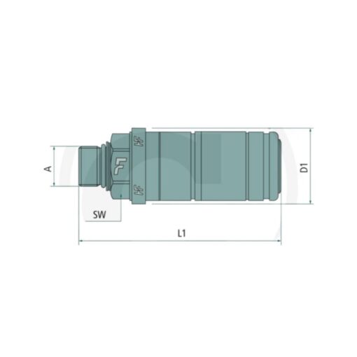 Innesto rapido Faster Femmina 3CFHF Filettatura M22x1,5 - immagine 3