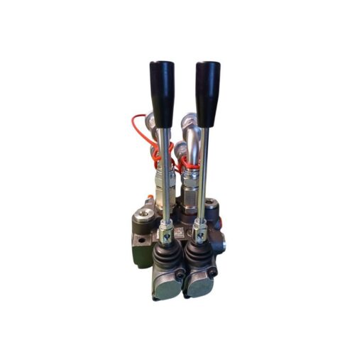 Distributore completo assemblato 3/8" 2 Leve Doppio Effetto con Innesti rapidi - immagine 3