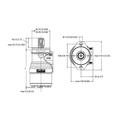 Alternative view of Motore orbitale OMR250 D.25 151-0716 SAUER DANFOSS 11186667 F. 1/2" Idraulico