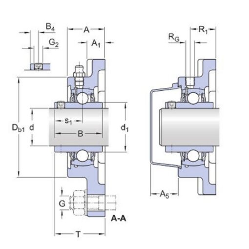 Cuscinetto Flangiato UCF 207