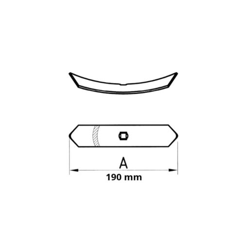 Alternative view of Vomere reversibile per vibrocoltivatore